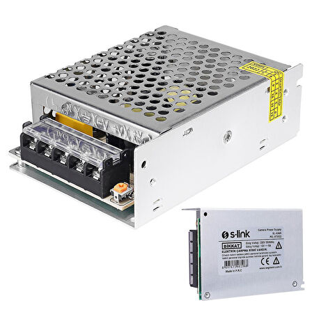 S-Link SL-KA65 12 Volt 5 Amper 65 Watt Metal Kasa Adapatör