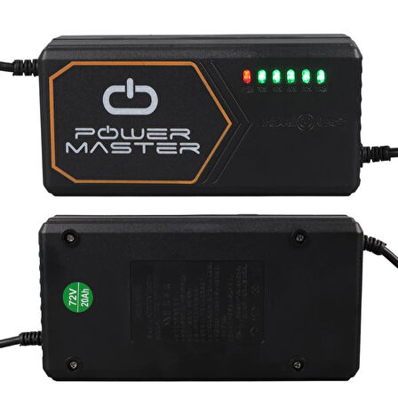 Powermaster PM-31125 72 Volt - 20 Amper C16 Uçlu Elektrikli Bisiklet Şarj Cihazı