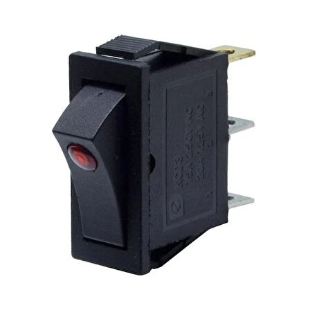 PowerMaster Işıklı Tekli Mercekli Anahtar