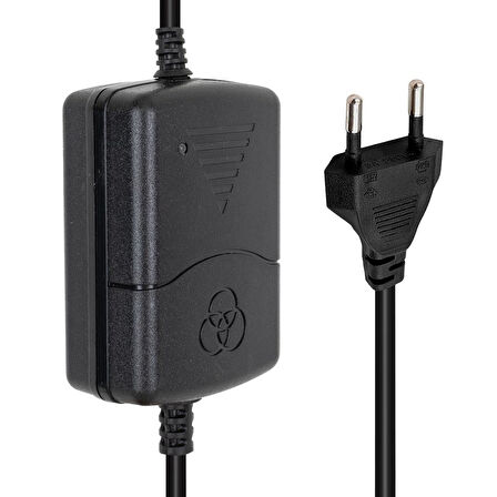 Powermaster PM-31770 12 Volt - 1 Amper - 12 Watt 5.5*2.5 Mm Uçlu İki Ucu Kablolu Masaüstü Adaptör
