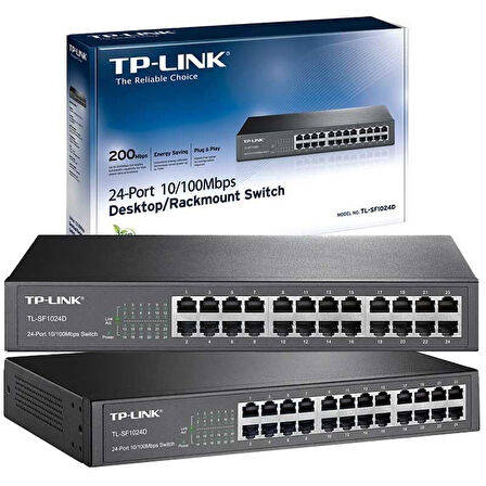 Tp-Link TL-SF1024D 24 Port 10-100 Mbps Ethernet Switch
