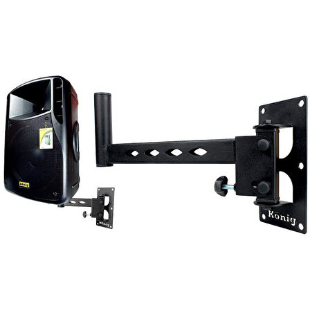 König K-202 Kabinli Hoparlör Askı Aparatı (38 Cm Hoparlör Sehpa)