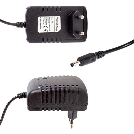 Powermaster PM-620 18 Volt - 1 Amper 3.5*1.35 Mm Uçlu Plastik Kasa Priz Tipi Adaptör