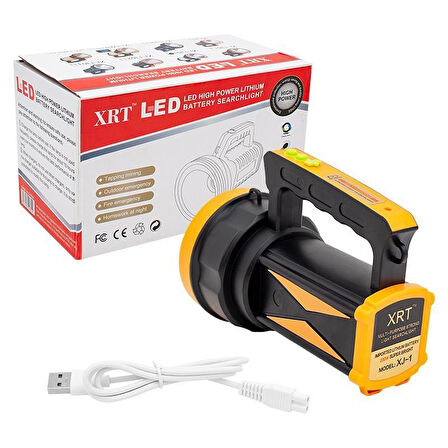 Powermaster Şarjlı Ledli 3 Kademeli El Feneri XJ-1 400Lm