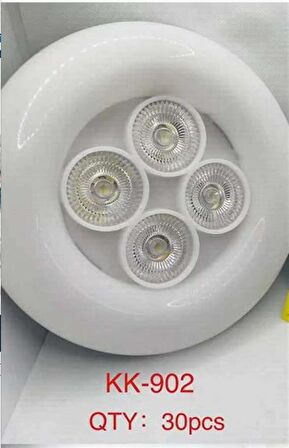 POWERMASTER KK-902 E27 DUY 48 WATT BEYAZ 4LÜ UFO LED LAMBA