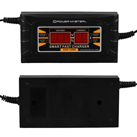 PowerMaster SON-1206D 12 Volt - 6 Amper Akıllı Hızlı Akü Şarj Cihazı