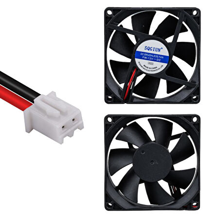 PowerMaster PM-17897 Fırçasız DC Fan 80x80x25mm 12 Volt 3 Pin