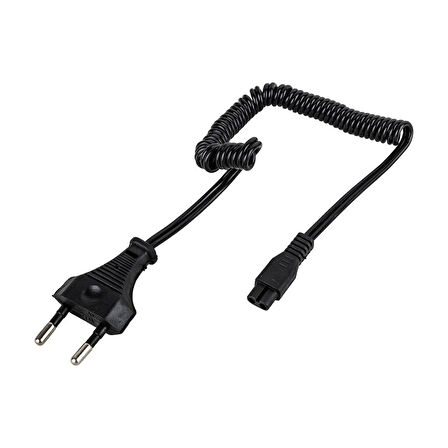 220 Volt Spiral Model Ceyran Power Kablo 1 Metre (Traş Makineleri-Işıldaklar İçin)