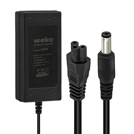 Weko 19 Volt 4.74 Amper 90 Watt Notebook Adaptör (5.5*2.5 Uçlu)