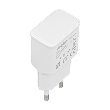 Weko WK-21434 2.1 Amper Telefon Şarj Adaptörü + Micro USB Kablo