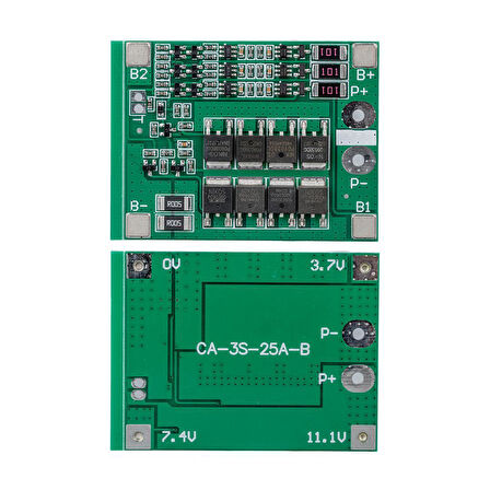 Weko BMS-24227 3S 25A BMS Devresi Lityum Batarya Şarj Modülü