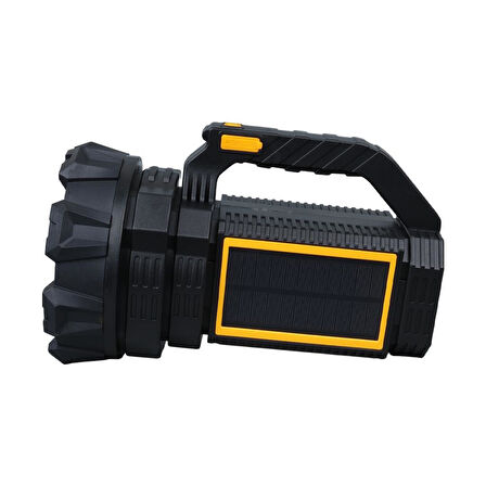 Powermaster W5191 Solar Şarjlı El Feneri Uzun Mesafe Işıldak