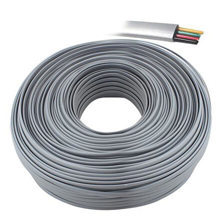 Artar 4'lü Flat Köken 100 Metre Telefon Kablosu