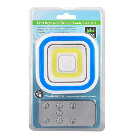 Powermaster PM-6937 Cob Ledli Pilli Uzaktan Kumandalı Tekli Lamba