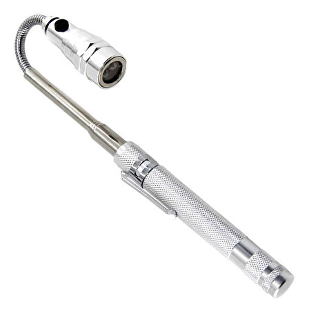 Powermaster MX-2808 Mıknatıslı 360 Derece Döner Başlıklı 3 Ledli Beyaz Işık El Feneri