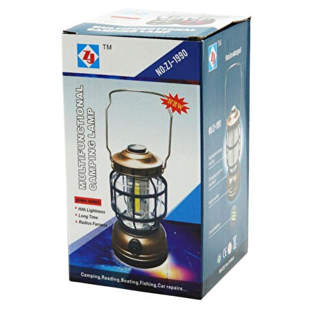 Powermaster Çok Fonksiyonlu Pilli Kamp Lambası ZJ-1990