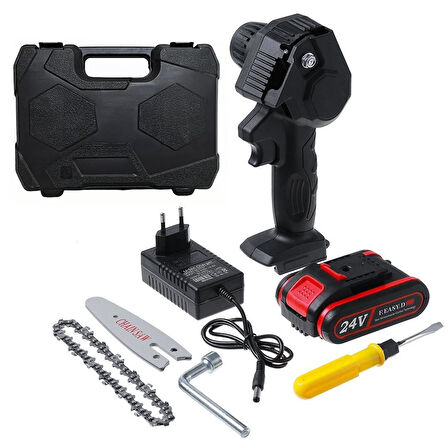 PowerMaster PM-20309 Zincirli Şarjlı Matkap Testere 24 Volt - 550 Watt