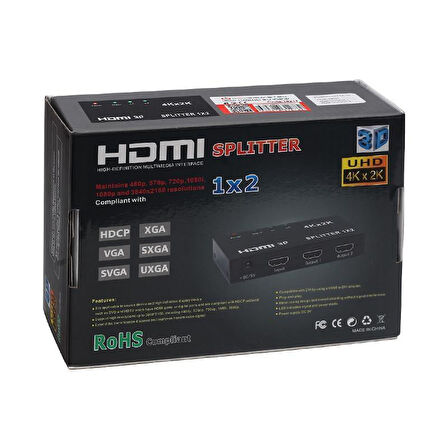Powermaster 2 Port 1080P HDMI Dağıtıcı PM-14217
