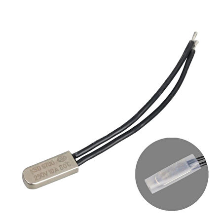 80 C Termik Fuse Kablolu Metal 10A (IC-270)