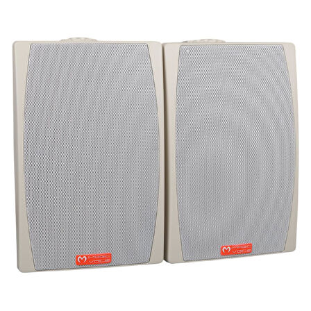 MagicVoice MV-03 16 CM 60 Watt Komütatörlü Hat Trafolu Beyaz Sütun Hoparlör (2'li Takım)