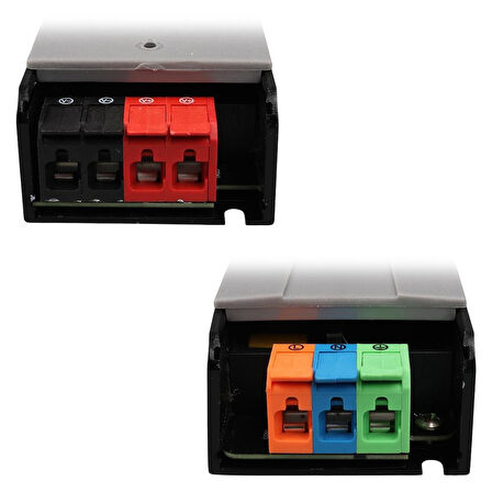 PowerMaster PM-26846 12/24/36/48 Volt 11 Amper 400 Watt Metal Kasa Kademeli Adaptör Voltaj Göstergeli 238x51x30mm