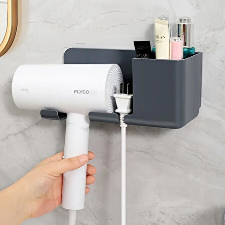 Sunup SN-27125 Banyo Rafı Sabunluk Diş Fırçası Saç Kurutma Makinesi