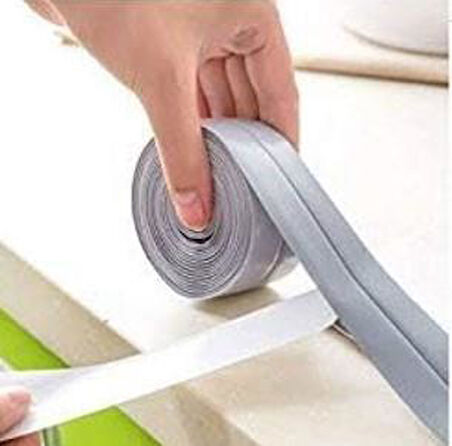 GRİ Su Sızdırmaz Lavabo Kenar Bandı (KUTUSUZ) (3.2m)