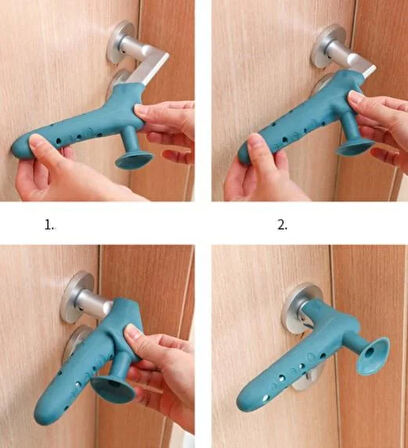 Silikon Duvar Koruyucu Kapı Stoperi GRİ