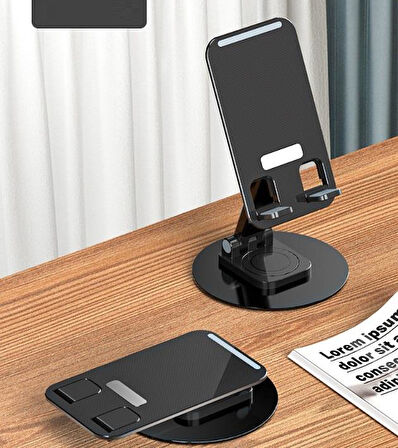 Katlanabilir Telefon Tutucu Stand Yuvarlak Tabanlı CM-074