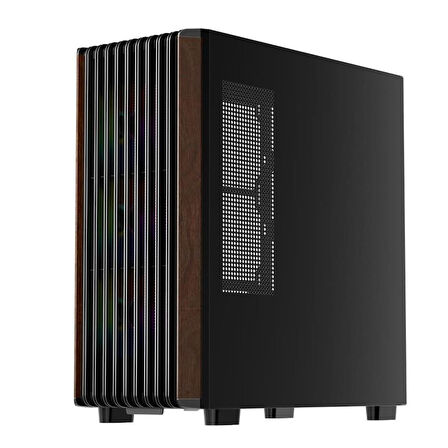 1ST PLAYER WD5 SİYAH 750W 80+ SILVER ATX 3.1 ARGB 4X12CM FAN TEMPERLİ CAM USB 3.0 ATX KASA