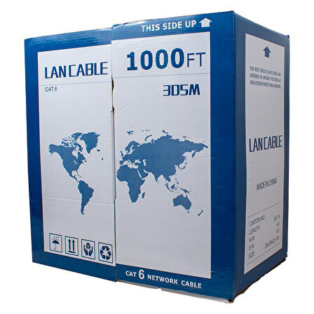 Powermaster 23 AWG 0.57 305 Metre CAT6 Kablo