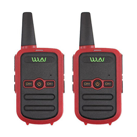 Wln KD-C51 16 Kanal 3-5 Km Kırmızı Kasa İkili Telsiz (Şarj Aleti Dahil)