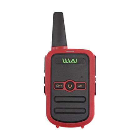 Wln KD-C51 16 Kanal 3-5 Km Tekli Kırmızı Telsiz (Şarj Aleti Dahil)