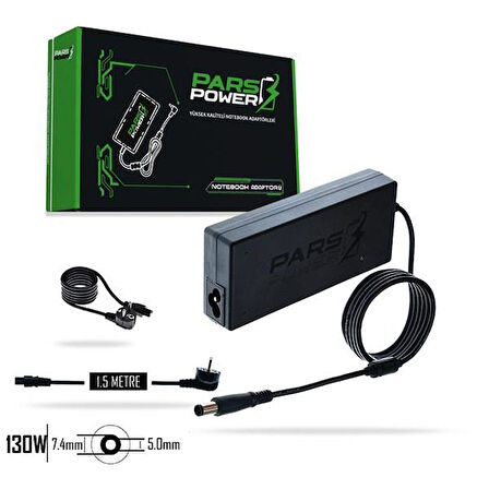 PARS POWER PRS-020 130W 19.5V 6.7A- 7.4*5.0MM Siyah ADAPTÖR