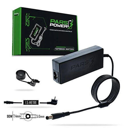 PARS POWER PRS-015 90W 19.5V 4.62A- 7.4*5.0MM Siyah ADAPTÖR