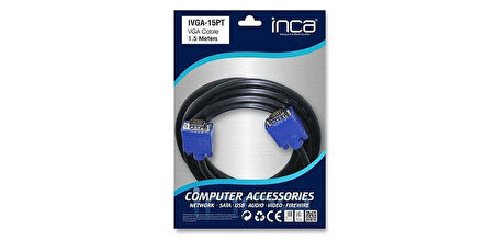 Inca IVGA-15PT 1,5m Feritli  VGA Kablosu