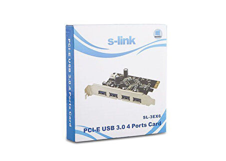 S-Link SL-3EX6 4 PORT USB3.0 PCI Express kart