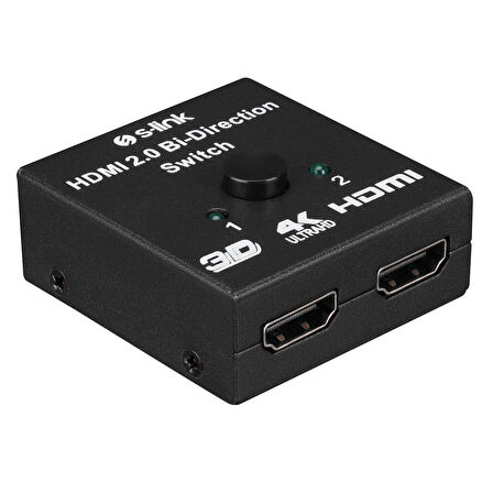 S-Link SL-LU613  2'Lİ HDMI 2 Yönlü çoklayıcı