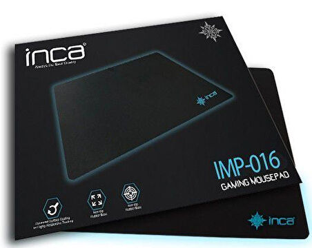 Inca IMP-016 220x290x3mm Oyuncu mouse pad,siyah