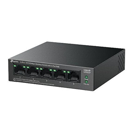 Tp Festa LS105LP 41W 5FE PoE Switch,4GE PoE,250m