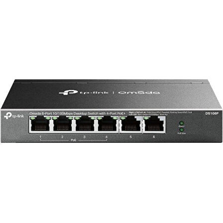 Omada RR DS106P 67W 6FE PoE Switch,4P PoE,250m PoE
