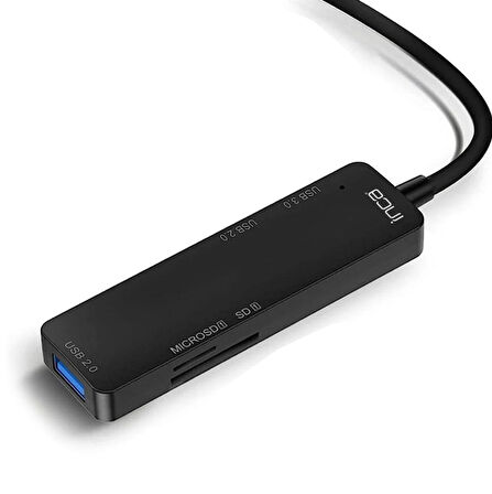 Inca ITPC-5T 5'li Tip-C Hub=USB 3.0+ 2 USB 2.0+SD