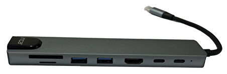 Inca ITPC-7  8'li USB Tip-C aliminyum Hub