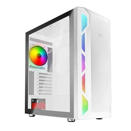 POWERBOOST 650W 80+ PB-P3701BW MESH GAMING ATX Beyaz Oyun Kasası