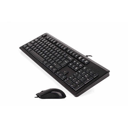 A4 TECH KR-9276 USB MULTİMEDYA SİYAH Q KLAVYE MOUSE