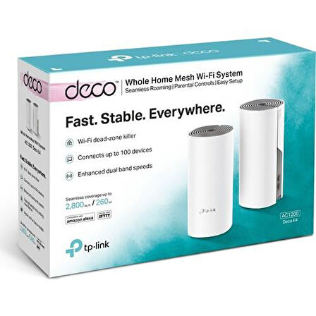 TP-LINK DECO E4(2-PACK) 1200MBPS DUALBAND MESH WIFI ACCESS POINT