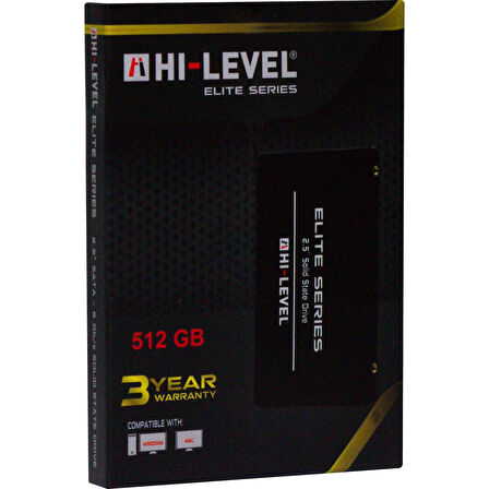 HI-LEVEL ELITE SERIES 512GB 560/540MB/s 2.5" SSD HLV-SSD30ELT/512G