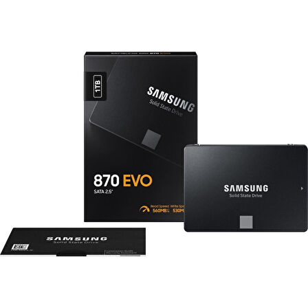 SAMSUNG 870 EVO 1TB 560/530MB/s 2.5" SATA3 SSD MZ-77E1T0BW