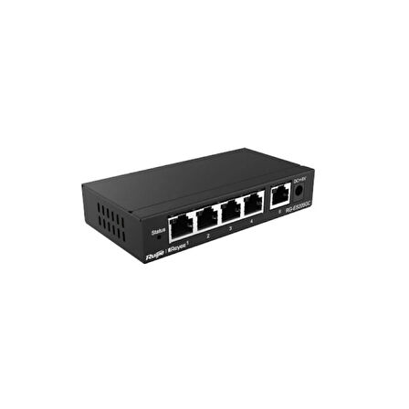 RUIJIE REYEE RG-ES205GC 5 PORT 10/100/1000 RUIJIE CLOUD YONETILEBİLİR DESKTOP SWITCH METAL KASA