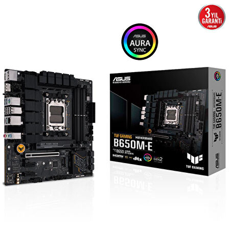 ASUS TUF GAMING B650M-E 4xDDR4 2x DP/HDMI 2xM.2 AM5 ANAKART